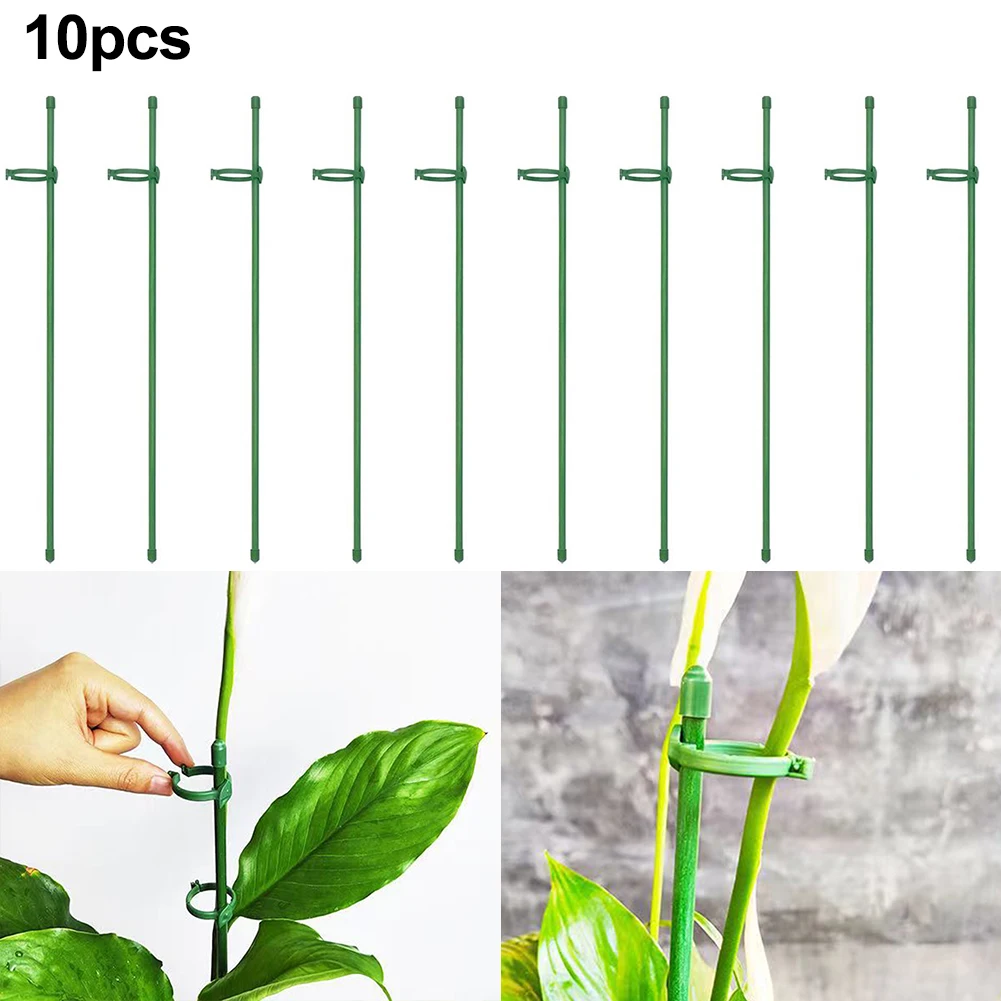 

Plant Fixing Rod Support Pile Rod Climbing Vine Plant Durable Fiberglass 10PCS Gardening Green Plant Fixing Rod