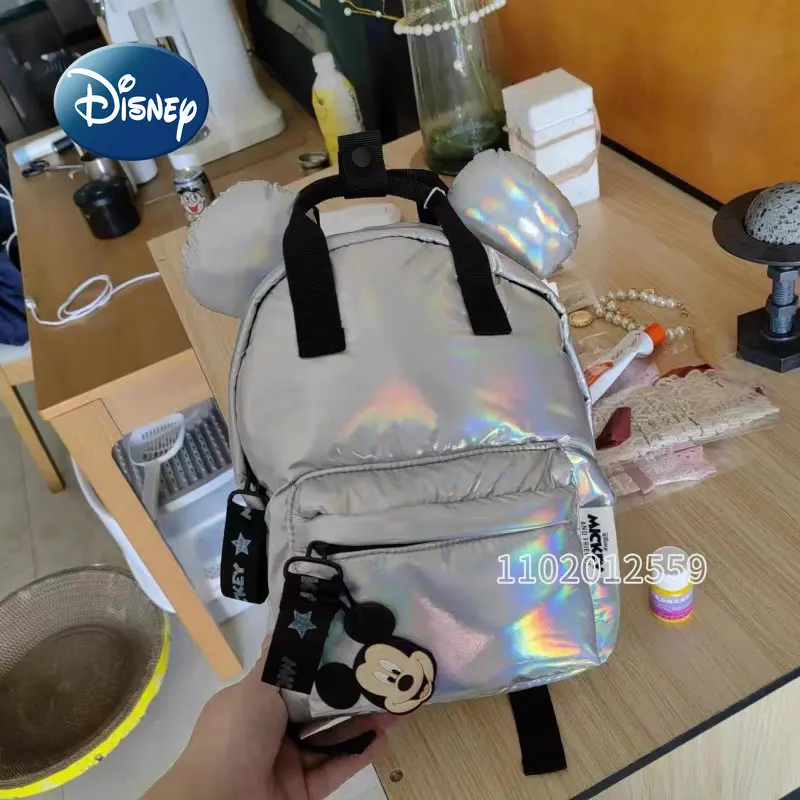 Disney Mickey 2023 Original New Children's Backpack Cartoon Boys and Girls' Book Bag Fancy Fashion High Quality Cute Backpack