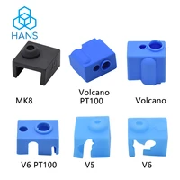 3d printer part silicone sock for v6 volcano v5 j head hotend extruder mk8cr10cr10s heated block warm keeping cover