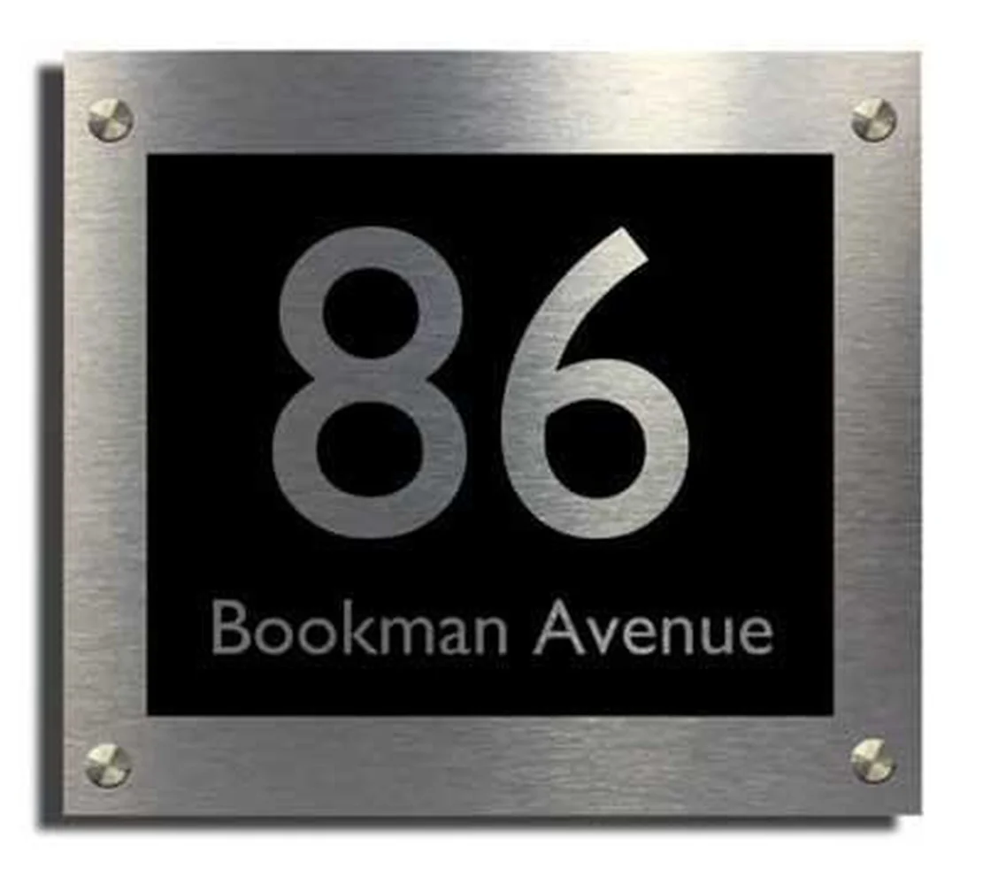 

200x200mm Executive Panel Designer House Number Plaque