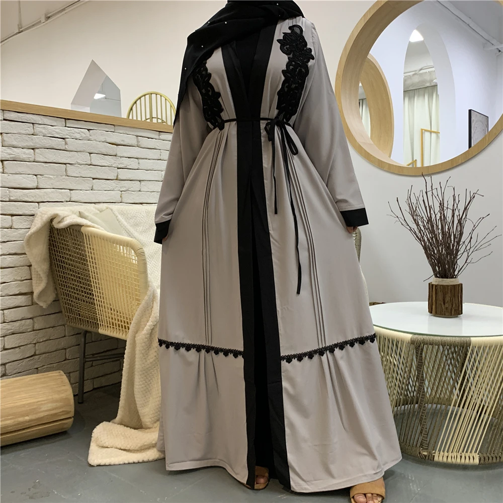 

Femme Musulmane Kaftan Turkey Islamic Clothing Embroidery Muslim For Women Dubai Abaya Modest Robe Caftan Jilbab Eid al-Adha