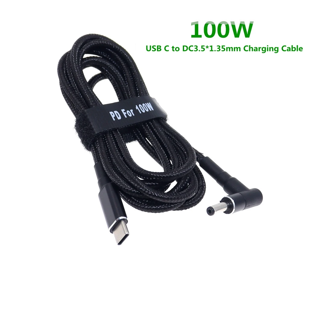 

USB C на 3,5*1,35 мм штекер PD Кабель для быстрой зарядки для Jumper Ezbook Laptop PC USB Type C Мужской адаптер-конвертер Шнур 65 Вт/100 Вт