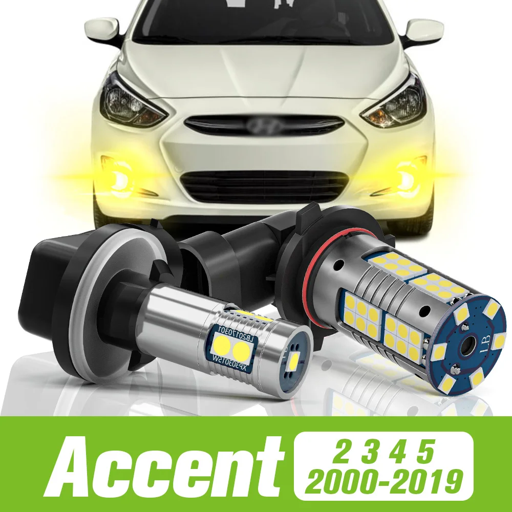 

2 шт. для Hyundai Accent 2 3 4 5 2000-2019 светодиодные противотуманные фары 2005 2006 2007 2010 2011 2012 2013 2014 2016 2017 2018 аксессуары