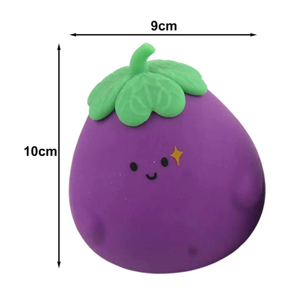 

Eggplant Squeeze Toy Cozy Touch Kids Squishes Toy Pinch Toys Funny Vent Ball Decompression Toy Party Favors