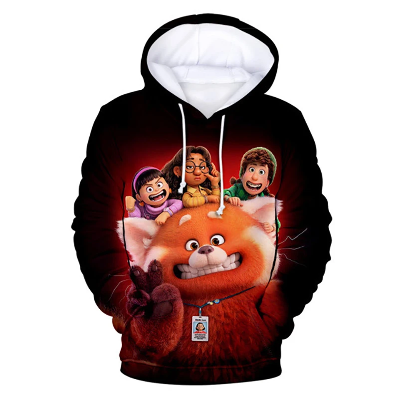 

Disney Turning Red Hoodies Cartoon Anime 3D Print Men Women Casual Fashion Oversized Sweatshirts Hoodie Kids Pullover Tracksuits