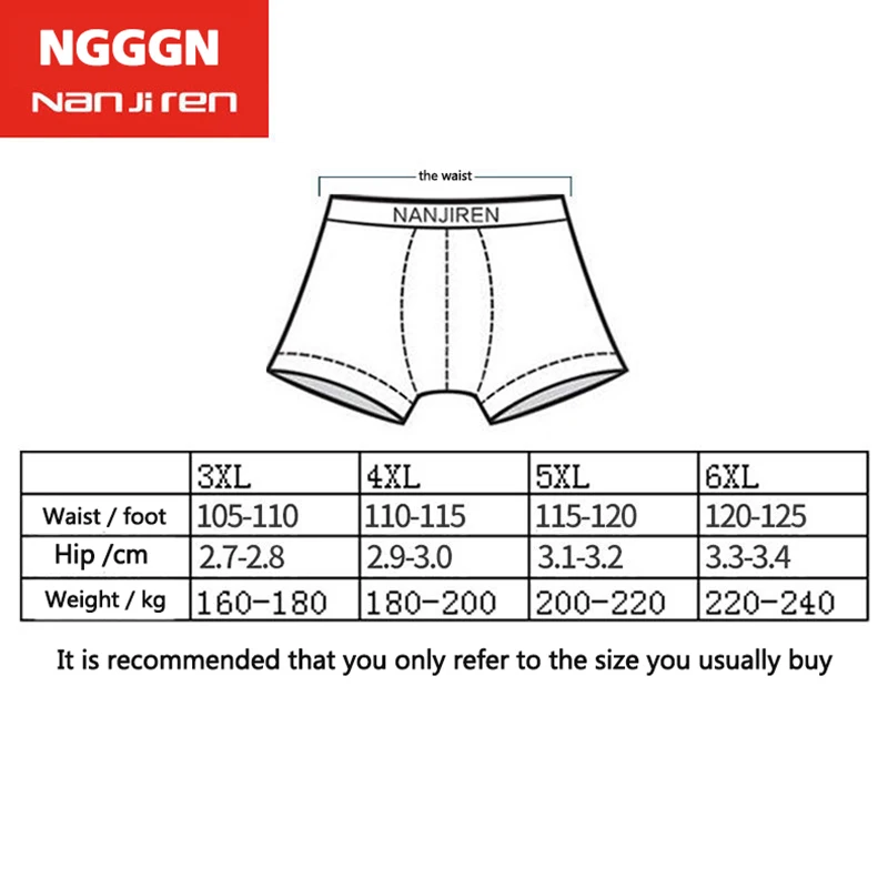 4Pcs/lot Mens Underwear Soft Boxers Cotton Boxer Men Solid Boxer Shorts Plus Size Boxers Comfortable Mens Underwear