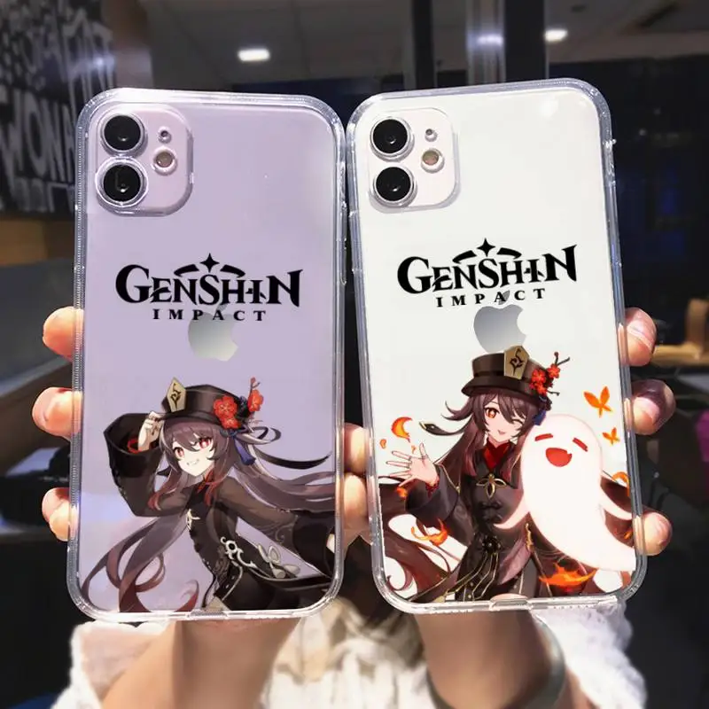 

Чехол для телефона Game Genshin Impact Hu Tao для Samsung GalaxyS20 S21 S30 FE Lite Plus A21 A51S Note20, прозрачный чехол