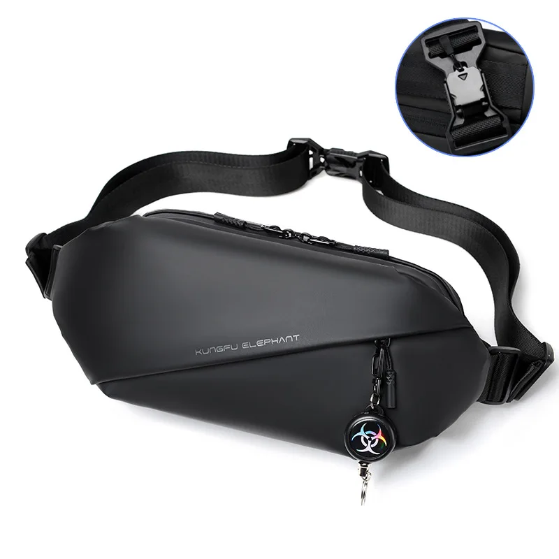 

Повседневная мужская сумка через плечо, прочный рюкзак с одной лямкой и магнитной пряжкой, легкий и практичный, вместительный, для спорта