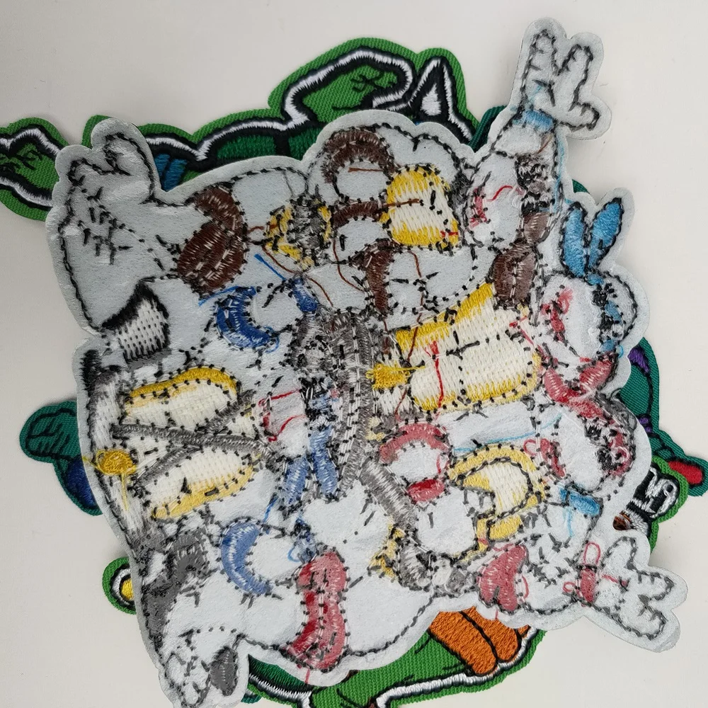 

4Pcs Cartoon Retro Game movie Role Green Turtles series use for Clothes Applique DI Hat Backpack Ironing embroidery patch Decor