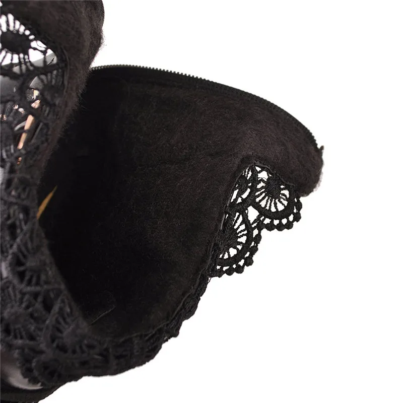 Женские ботильоны из ПУ кожи YQBTDL милые ботинки на платформе и толстом блочном