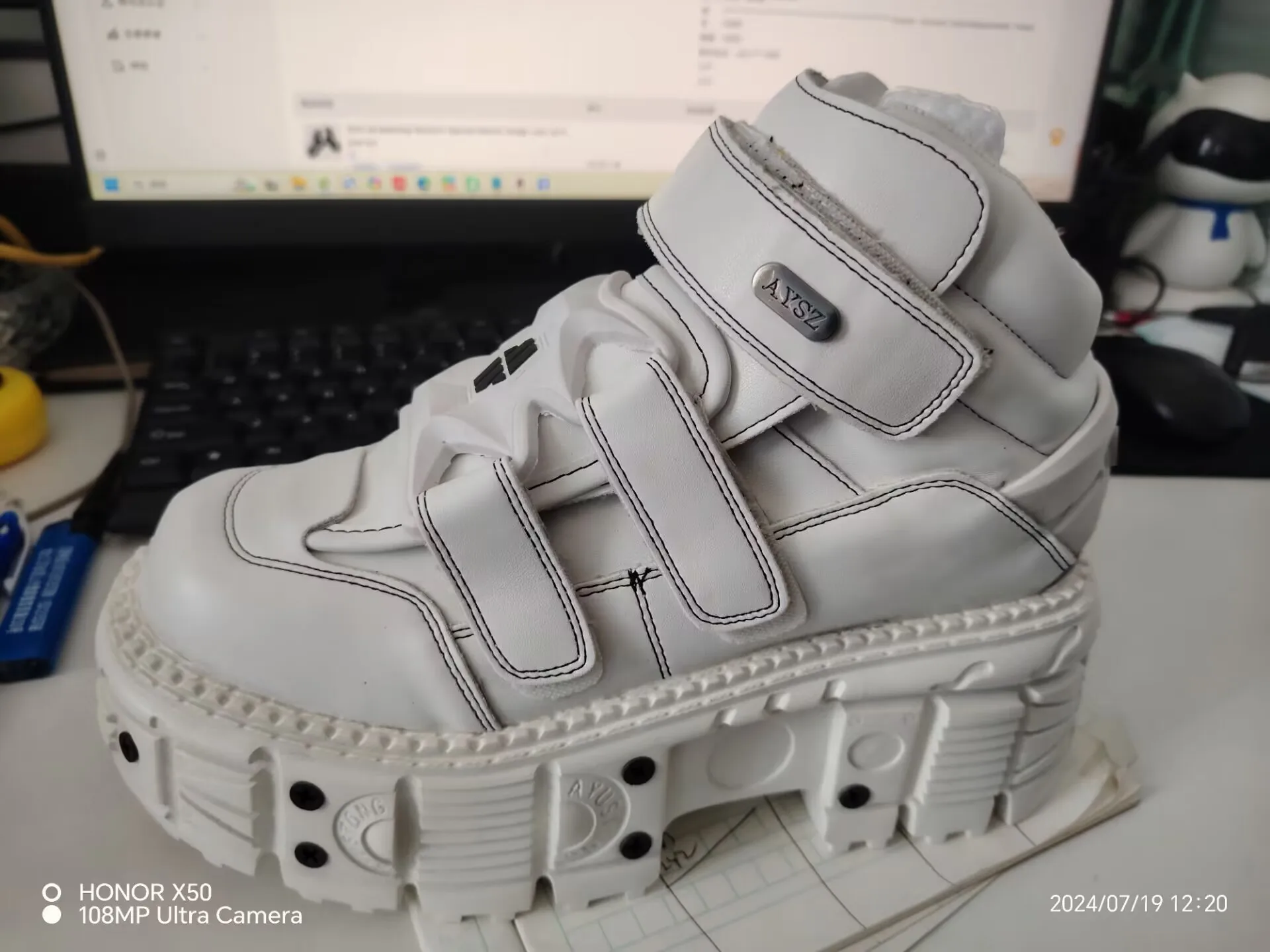 Новинка 2024, испанская темная кожаная ретро-обувь в стиле панк для ...