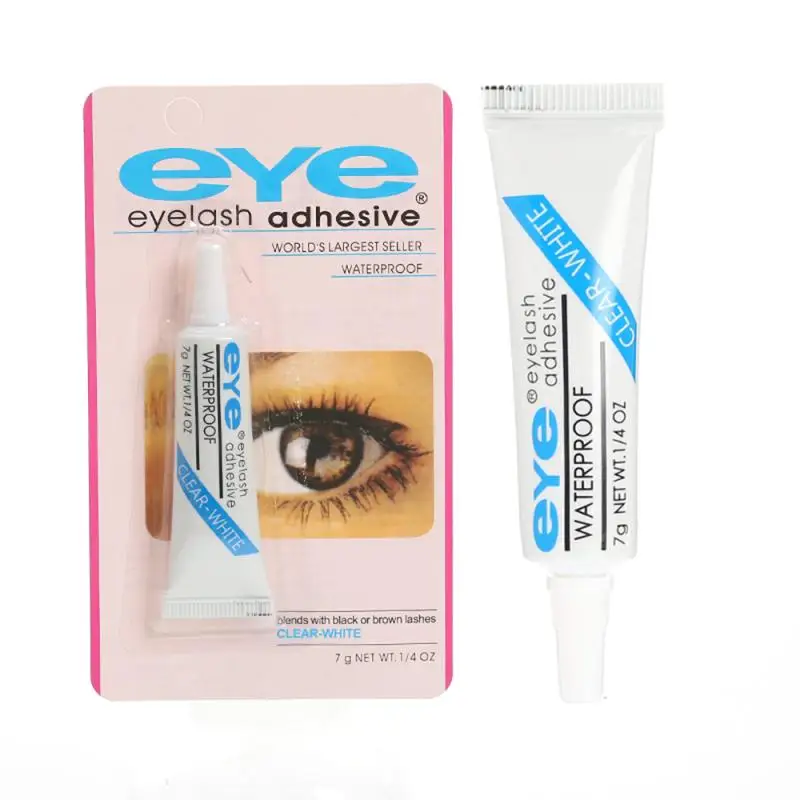 False Eyelash Glue Waterproof Eye Lash Cosmetic Tools False Eyelashes Makeup Adhesive Clear-white Dark-black Korean Hot