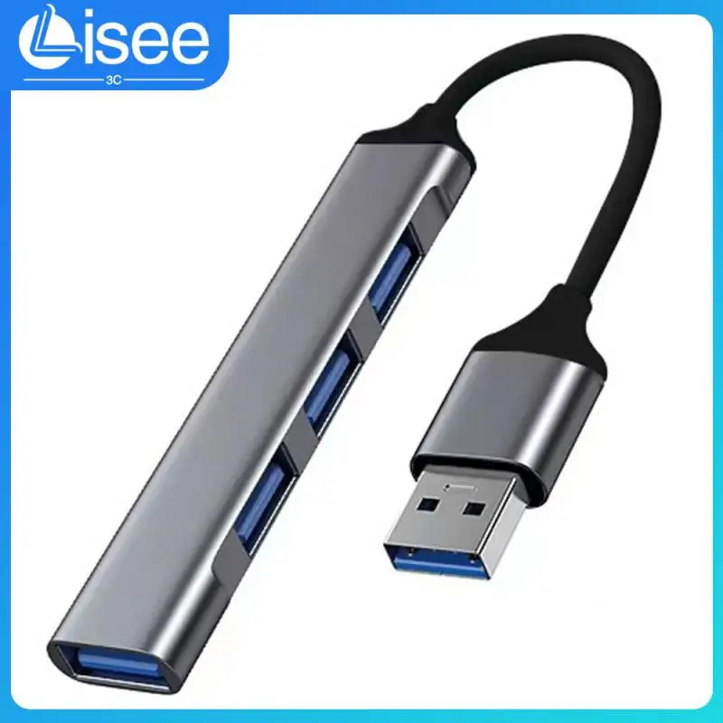 

Type-c And Usb Optional Hub Docking Station No External Power Supply Thickened Wire Escort Aluminum Alloy Splitter No Delay