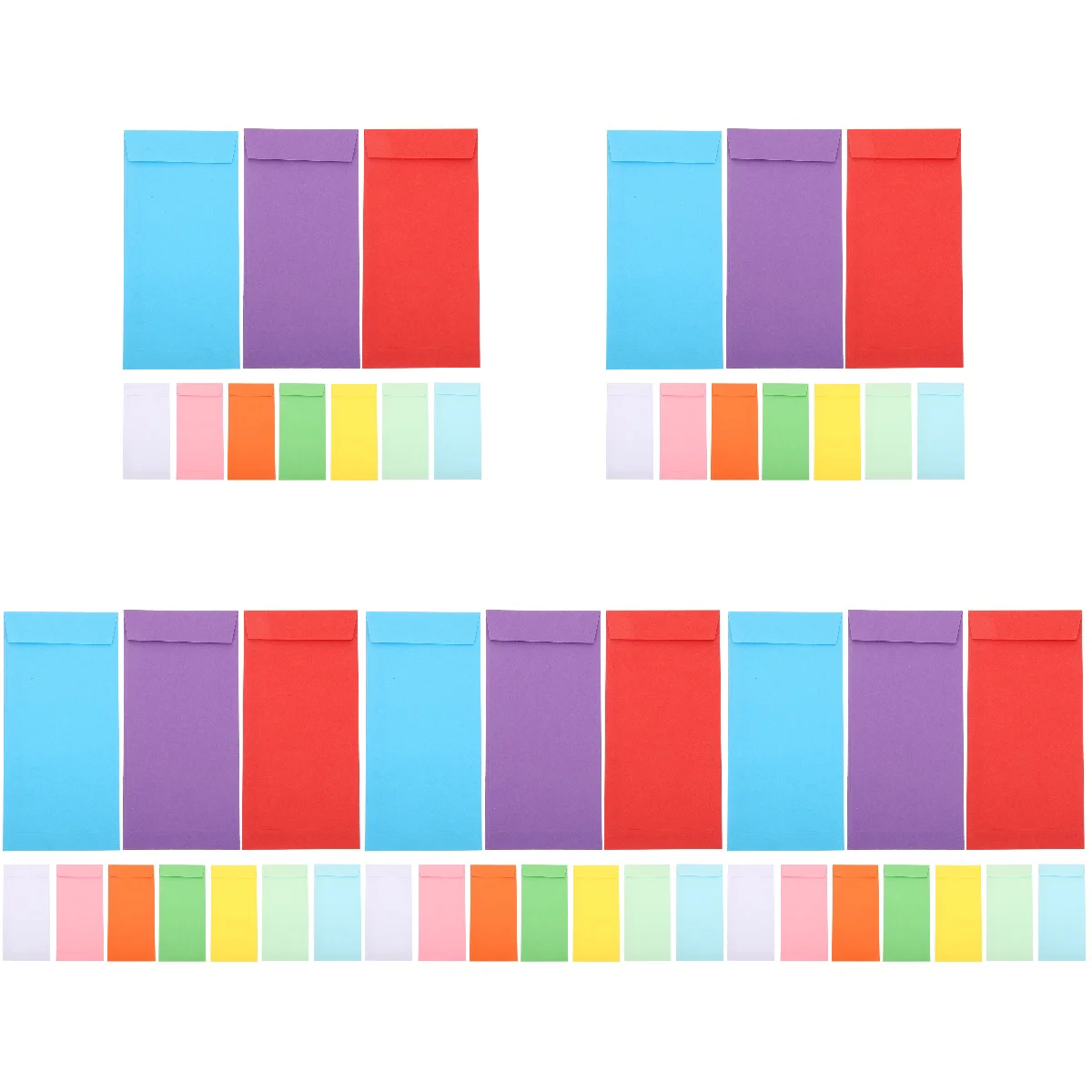 

600 шт., конверты для денег, конверты для денег, бюджетные конверты, цветные бумажные конверты