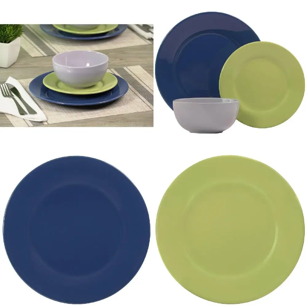 

Exceptional, Stylish 12-Piece Home High-Quality Stoneware Dinnerware Set - Perfect for Meal Presentation and Enjoyment.