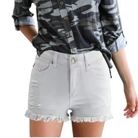 high waisted shorts jeans summer women denim shorts large size xxl for women short jeans causal hole zipper fly ladies shorts