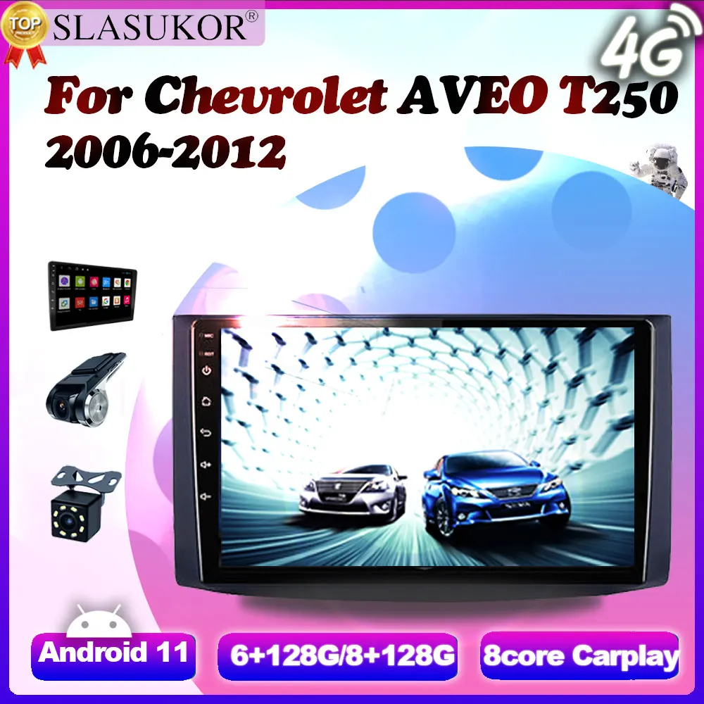 

9 Inch Android 11 Multimedia Player For Chevrolet AVEO T250 2006 2007-2012 Fan Carplay Cable Radio GPS Keine Android auto WIFI