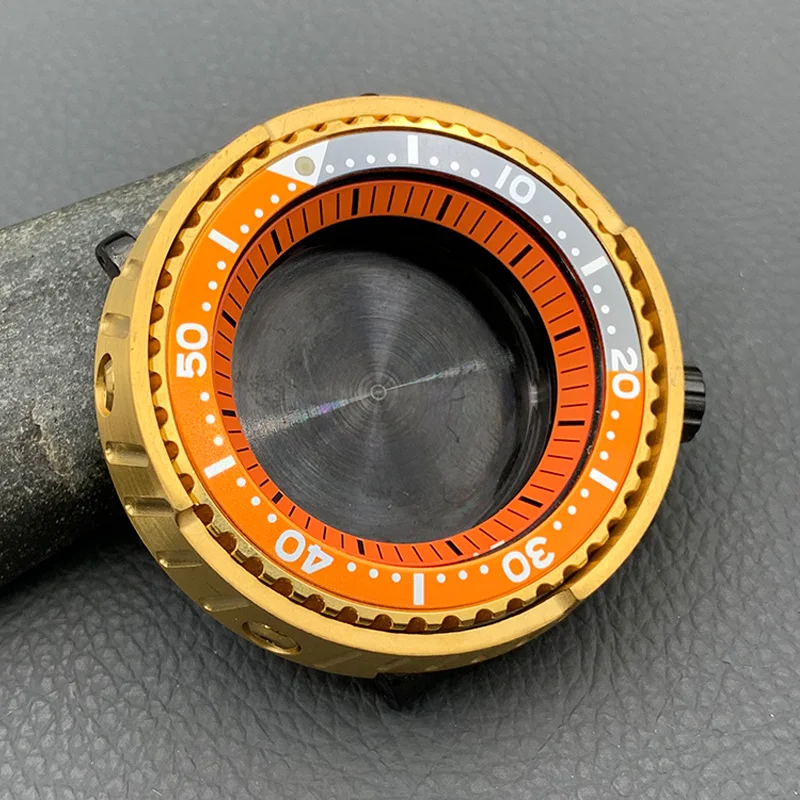 Корпус для часов в консервах с золотым тунцом NH35 сапфировое стекло подходит NH36 4R