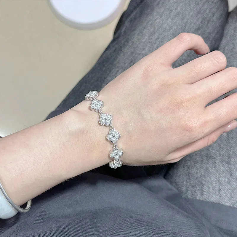 Высококачественный роскошный браслет MDL в стиле муассанита с бусинами