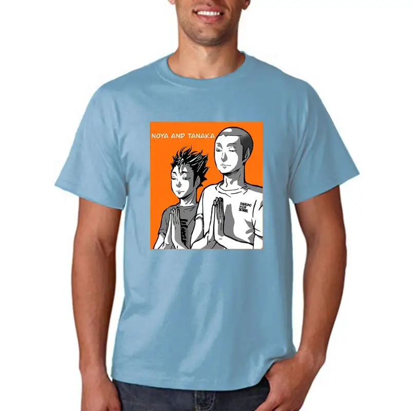 

Haikyuu Noya And Tanaka Comics Womens T-Shirt Street Trendy Summer 2022 T-Shirts Hip Hop Casual Tshirts Harajuku Base Black Tees
