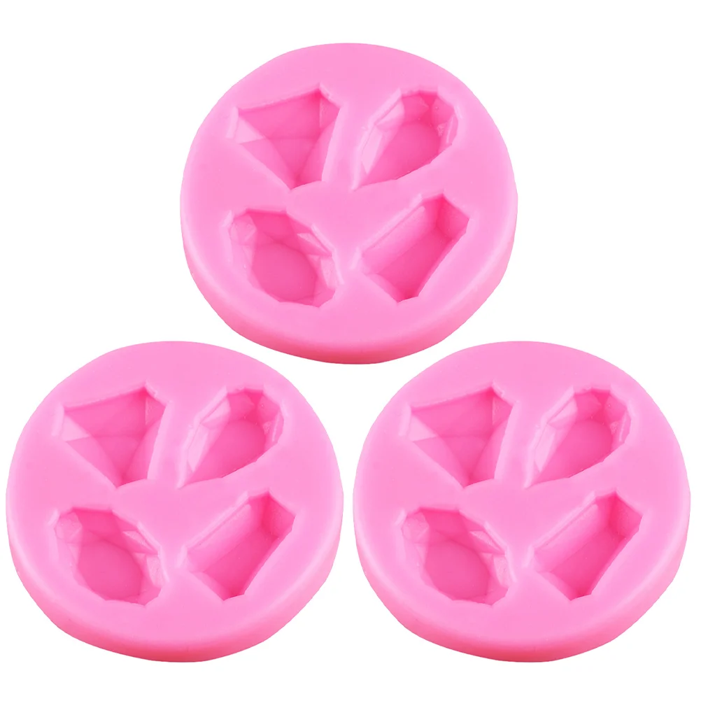 

Molds Silicone Baking Diamond Cake Pudding Pastry Chocolate Pastey Gum Craft Sugar Cupcake Tools Decorating Jelly Candy Cookie
