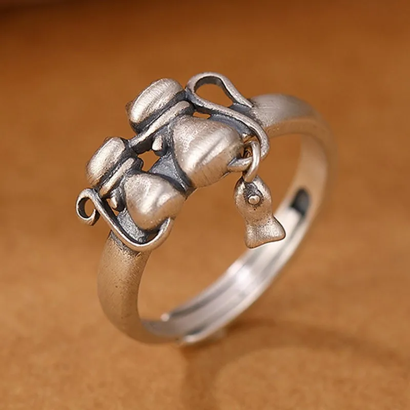 BOCAI оптовая продажа 100% S925 серебряные ювелирные изделия Ретро Милая Кошка