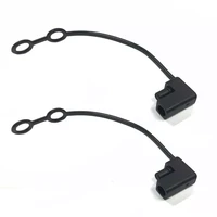 1pc sae harness extension cable sae waterproof cover cap for sae dc power solar automotive connector black color