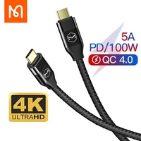 mcdodo 100w usb c to type cast charging data cable for macbook pro samsung s10 huawei ipad pro fast chargerdata cable