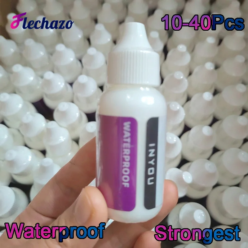 Colla Per Parrucca In Pizzo Resistente All'Acqua Colla Per Capelli Impermeabile Ad Asciugatura Rapida Con Colla Per Capelli Più Forte 10-40 Pezzi Con 