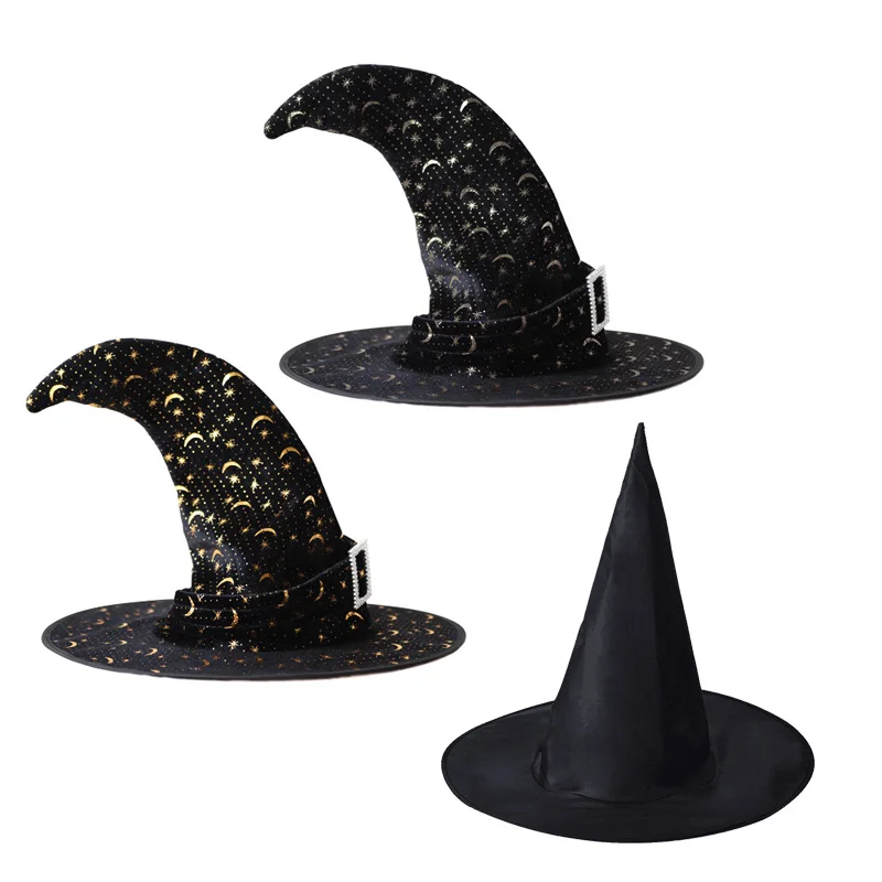 

Halloween Wizard Witch Hat Women man Tiara Halloween Costume Kids for Halloween Birthday Party Decoration Baby Shower
