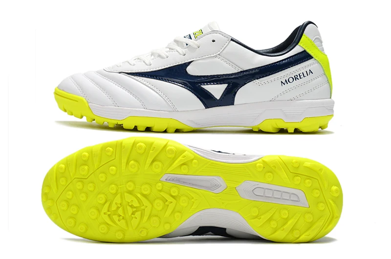 Authentic Mizuno Creation MORELIA II AS/TF Men's Shoes Sneakers Mizuno Outdoor Sports Shoes White/Black/Lemon Green Eur 40-45