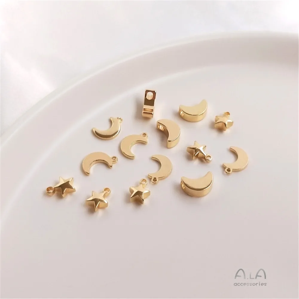 

Accessories Moon five stars pendant diy hand jewelry earrings small pendant