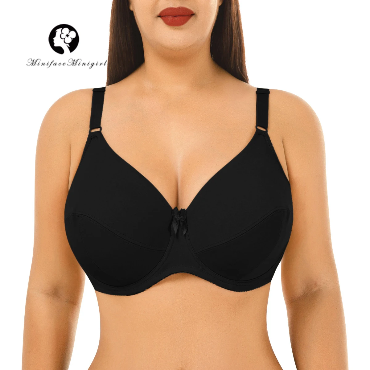 

Women’s Plus Size Bra Seamless Push Up Full Figure Contour Underwear Lingerie BH Push Up Bralette Large Big Breast Brassiere