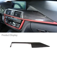 for bmw 3 4 series f30 f32 2013 2019 lhd real carbon fiber center console decoration panel trim car interior accessories