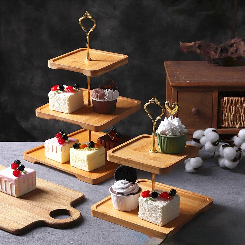 

Набор японских бамбуковых тарелок для фруктов, подставка для торта, тарелка для хлеба, десерта, тарелка для конфет, поднос для кондитерских изделий, деревянная посуда, украшение