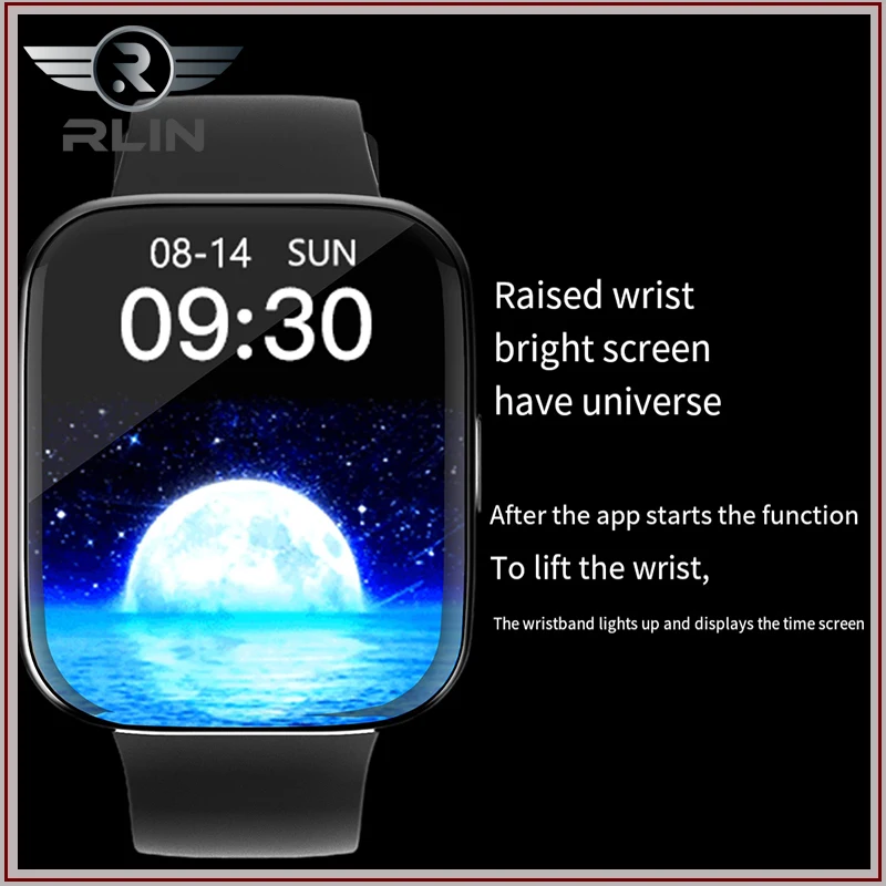 Новинка 2022 умные часы RLin с полным сенсорным экраном мужские несколькими