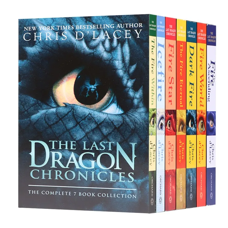 

7 Books The Last Dragon Chronicles Box Set English Story Myth and Fantasy Novel Kids Young Adult Reading Book