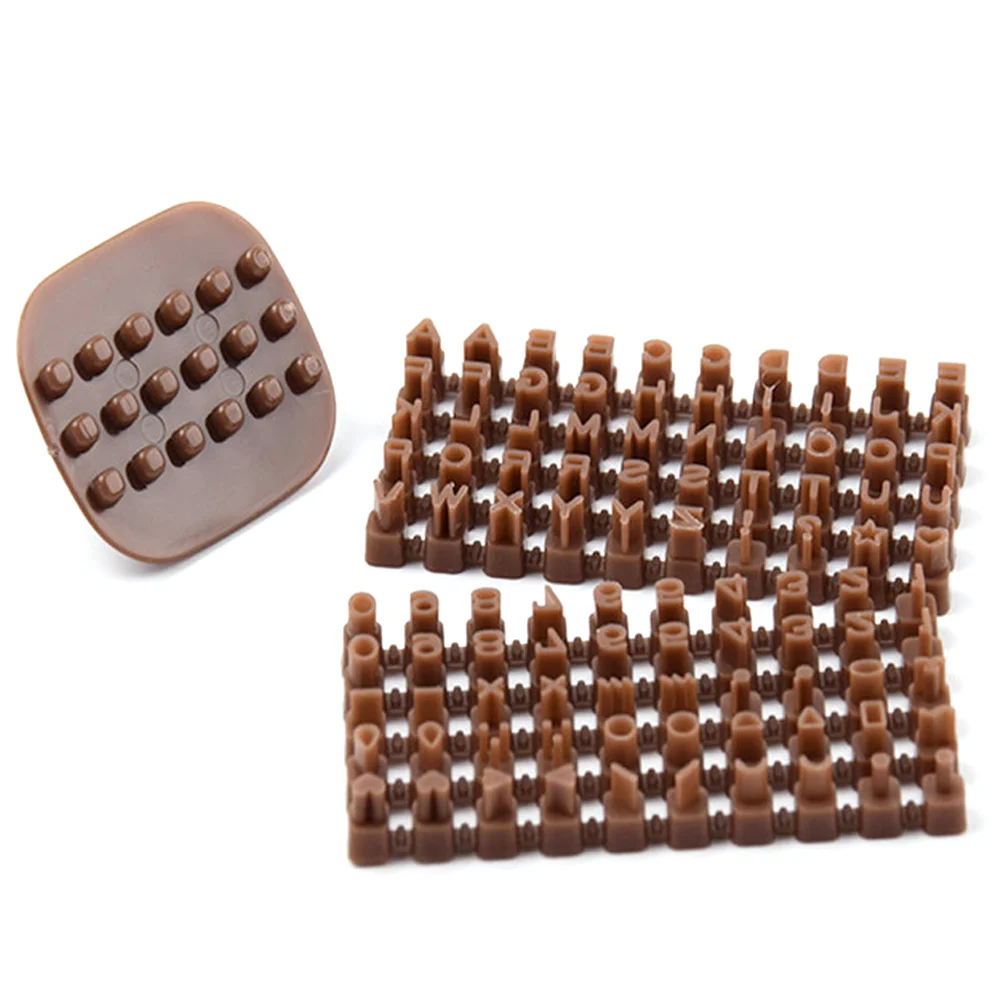 

3 шт. штампы с буквами для печенья, форма для глины, полимерные декоративные формы, пластиковый алфавит, мини-торт