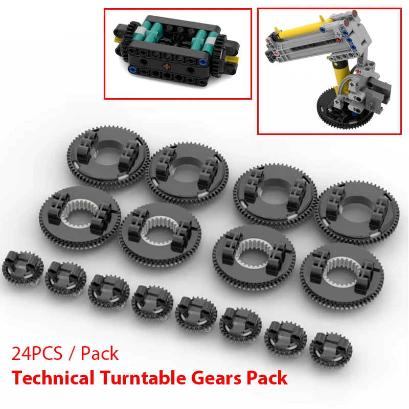 Технический Строительный Набор Из 24 Предметов С Вращающимися Платформами