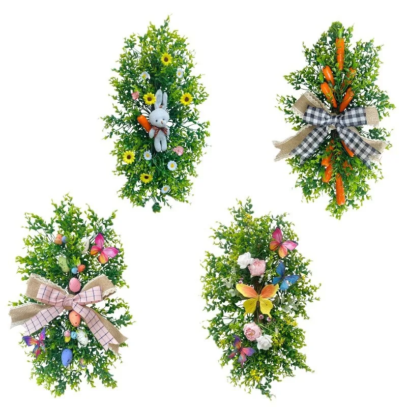 65 см имитация водяного яйца Фриза кролик моркови праздничный домашний декор бант