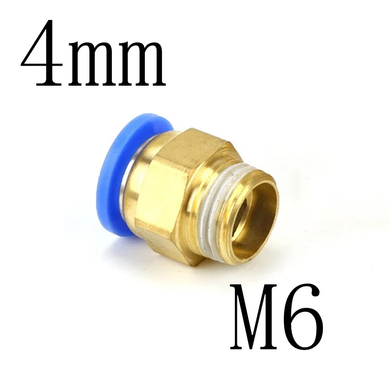 

Пневматический быстросъемный фитинг из латуни и пластика M5 M6 M8 M10 M12 M14 для трубок 4 мм 6 мм