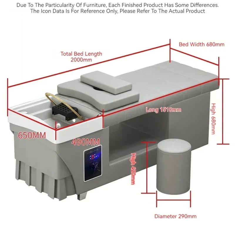 Массажный стол стулья для шампуня насадка душа с циркуляцией воды кровать спа