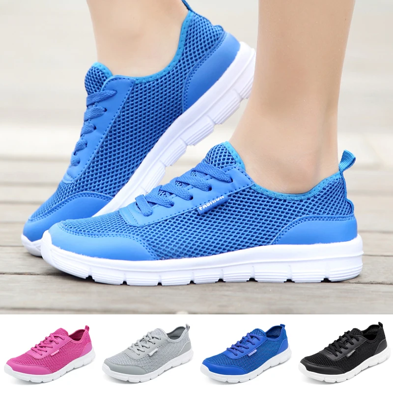 

2022 Summer New Women Shoes Flat Breathable Mesh Sneakers for Women Lightweight Running Sneakers Casual Vulcanized Shoes Unisex