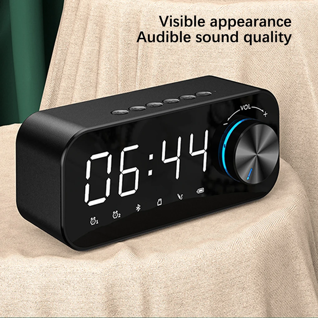 

Будильник устройство с таймером беспроводной динамик Экономия пространства Бытовые аксессуары Многофункциональный гладкая поверхность белый