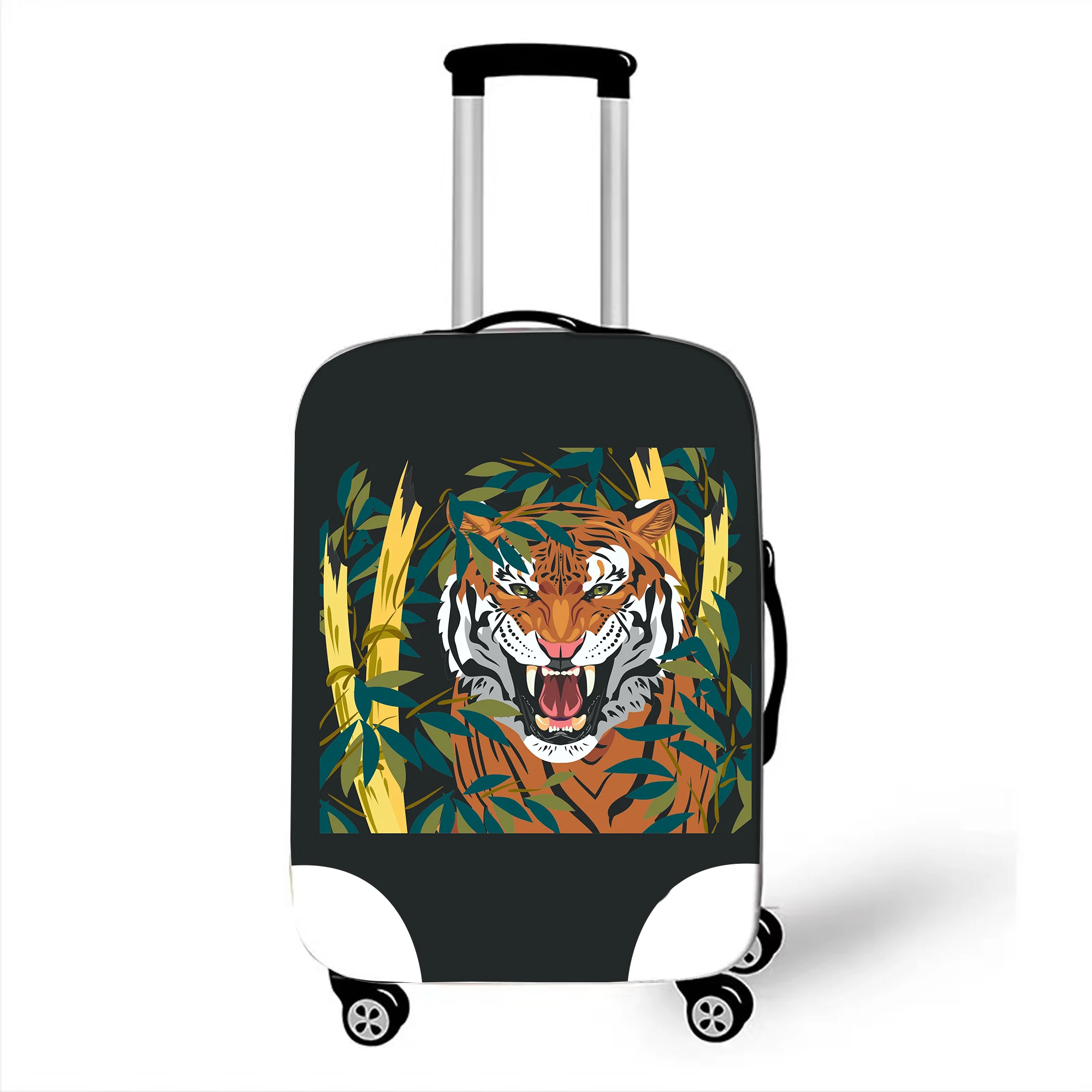 

Модная новинка, 3D печать, маленький тигр, переноска, яркий эластичный чехол для багажа, чехол для защиты от пыли, аксессуары для детей от 18 до 32 дюймов