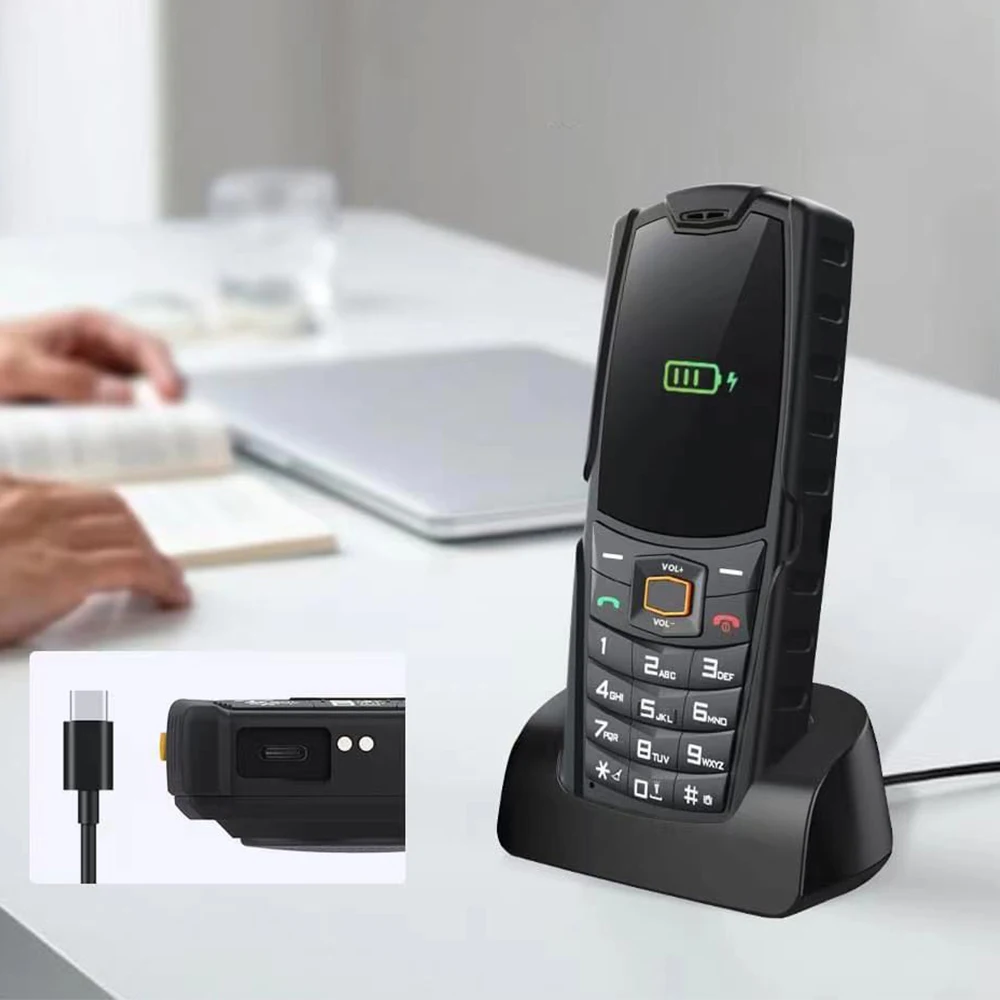 M7 Защищенный кнопочный 4G смартфон с сенсорным экраном и самым большим в мире