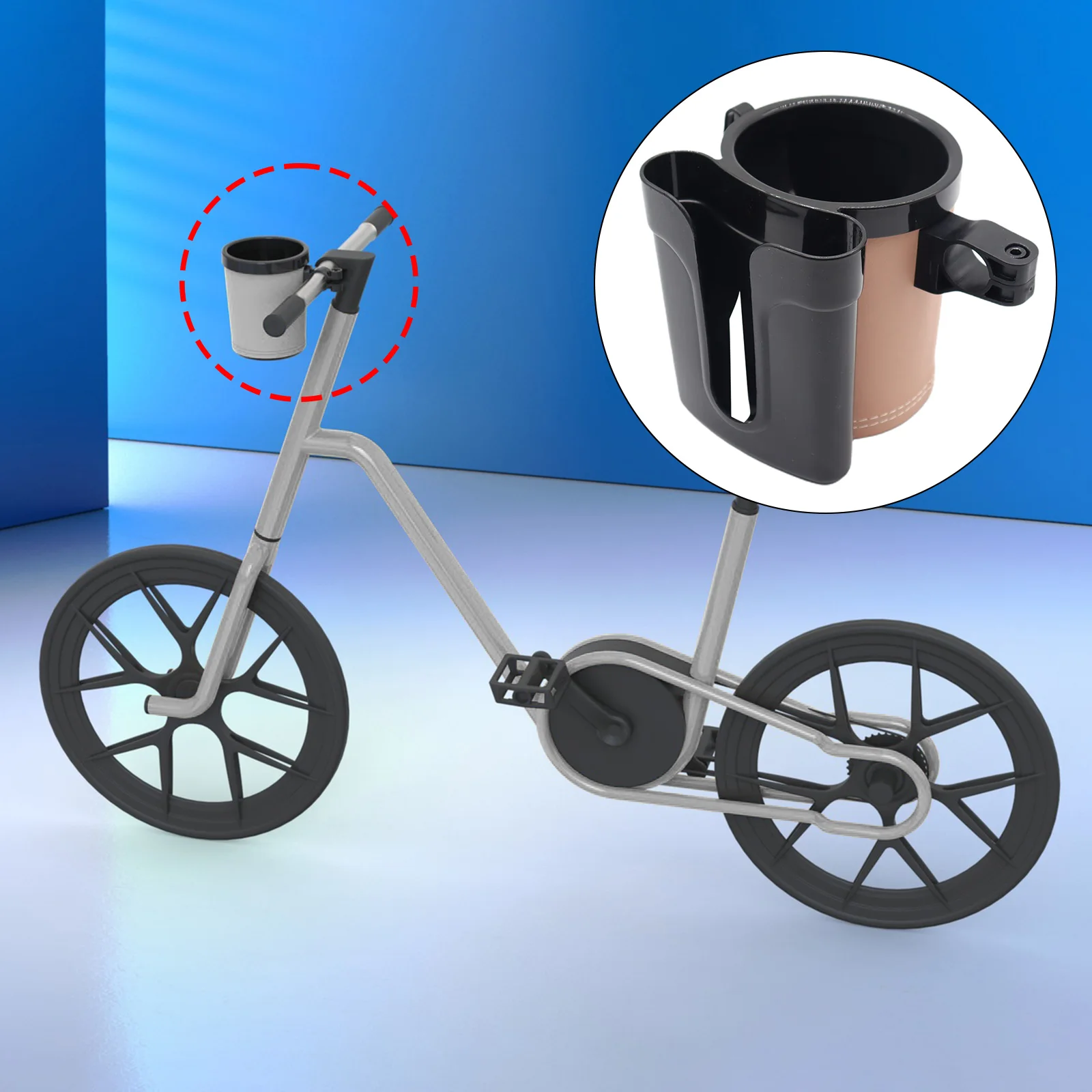 

3-in-1 Bicycle Cup Holder Waterproof Anti-skid Bike Water Bottle Holder Cycling Bottle Bracket Can Store Water Bottle Phone Keys