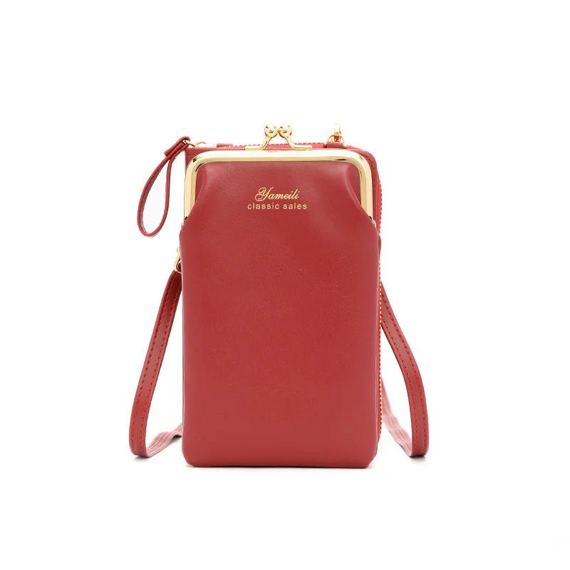 

Новая сумка для мобильного телефона женская сумка Длинный кошелек на молнии модная трендовая сумка через плечо