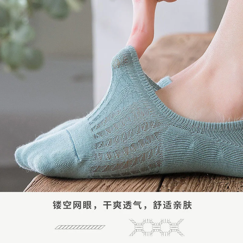Women's Korean version short socks, cotton socks, shallow air conditioning socks, invisible socks, summer thin women's boat sock