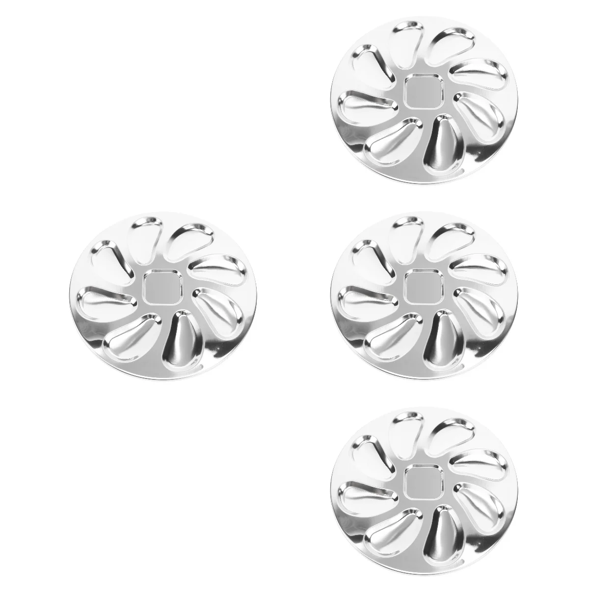 

Oyster Pan Plate Platter Dish Egg Servingtray Deviled Snail Dining Escargot Baking Shell Metal Seafood Oysters French